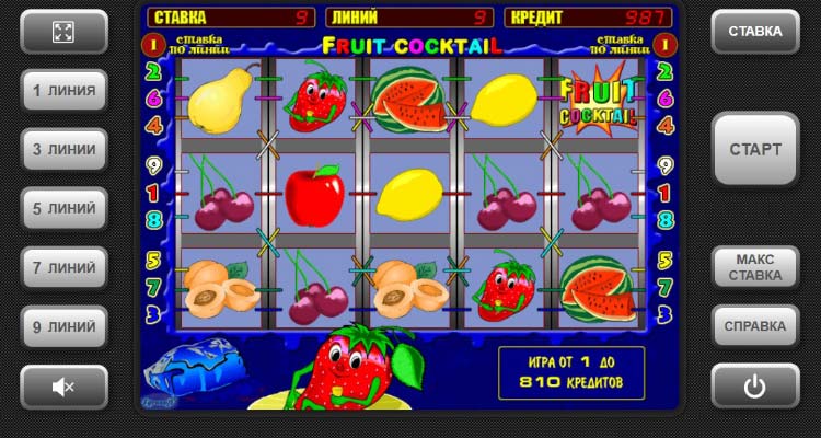 Слот Fruit cocktail